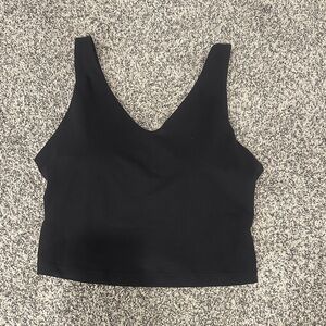 Athleta Transcend V Neck Crop Sports Bra D-DD